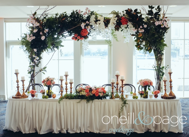 Bridal Table Hanging Floral Feature