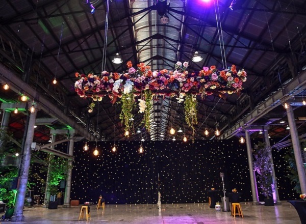 Colourful Floral Swing Installation