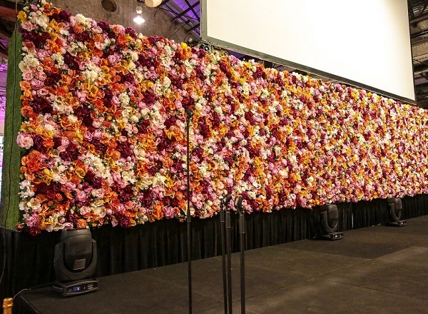 Colourful Floral Wall Installation