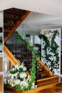 Trailing ivy staircase